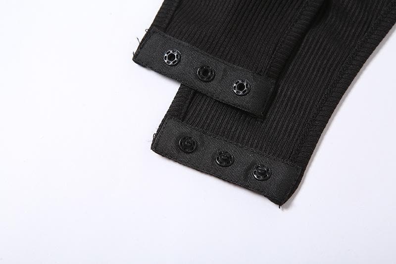 Strap & Sleeve: Asymmetrical Ribbed Knit Bodysuit - Your Fall Style Statement