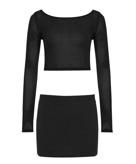 Dazzling Burgundy Sparkle Crop Top & Mini Skirt Set - Your Fall & Holiday Glam Go-To