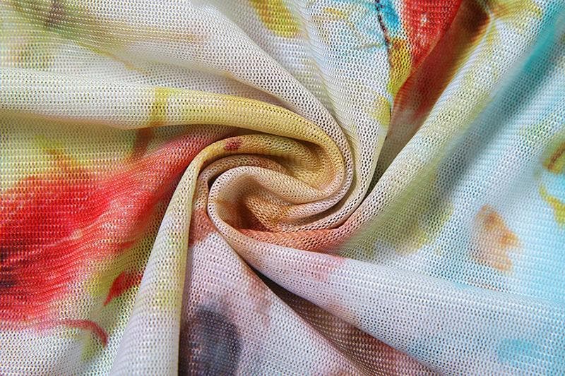 Daring Fall Floral & Leopard Halter Mini Dress - Deep V Mesh Party Style