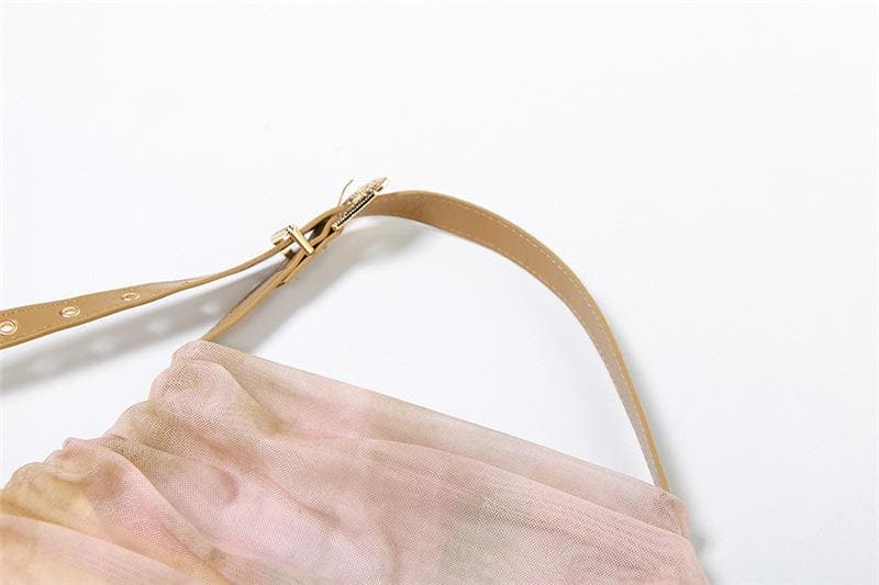 Spooky Chic Halter Mini Dress - Distressed Mummy Ruched Bodycon for Halloween & Fall Parties