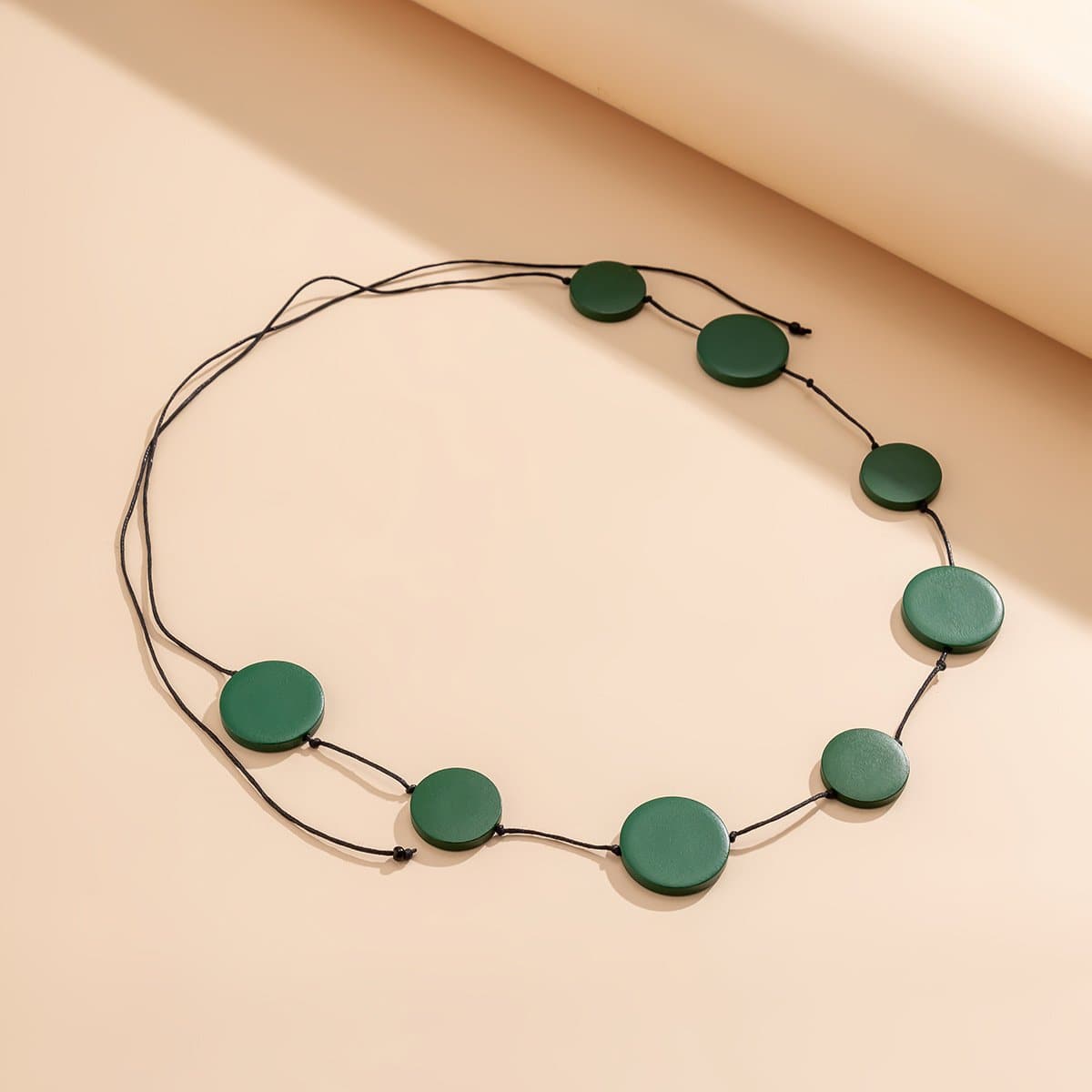 Earthy Green Disc Waist Chain – Effortless Boho Chic Body Jewelry for Fall