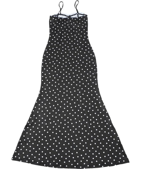 Timeless Chic Polka Dot Ruched Maxi Dress - Flattering Fit for Fall Evenings & Holiday Parties