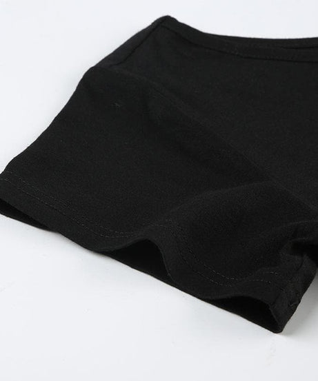 Such Cute 3 Fun Off Off-Shoulder Graphic Top - Trendy Black Fall Tee for Women