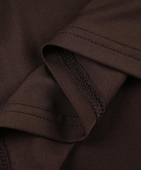 Fall Chic Espresso Cami Top: Pearl & Wood Beaded V-Neck Cropped Tank