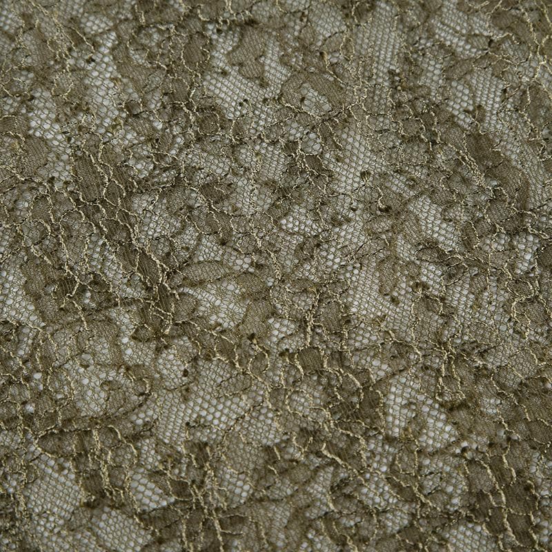 Effortless Fall Boho Chic: Olive Green Drawstring Maxi Skirt with Lace Slit & Pockets