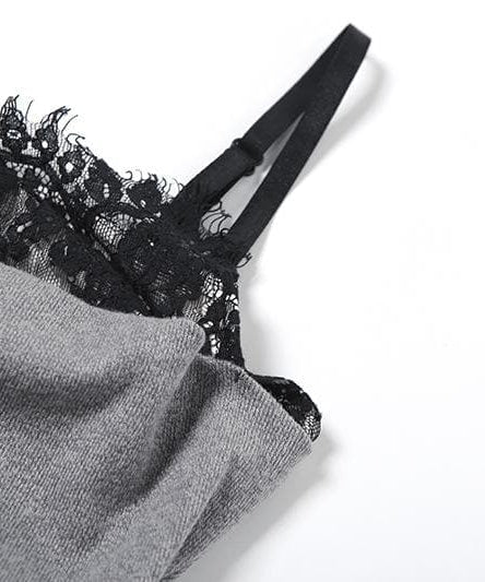 Confident Chic: Ruched Lace Patchwork Bodycon Mini Dress – Sassy Fall Style for American Women