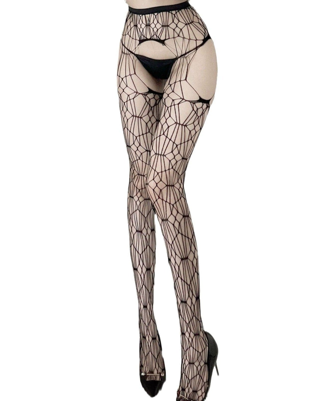 Spooky Chic Spiderweb Fishnet Tights - Perfect for Halloween Parties & Fall Fashion