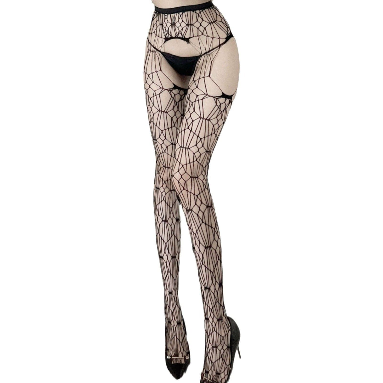 Spooky Chic Spiderweb Fishnet Tights - Perfect for Halloween Parties & Fall Fashion
