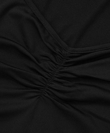 Sleek Ruched Sweetheart Mesh Long Sleeve Top with Thumbholes – Your Fall 2025 Style Essential