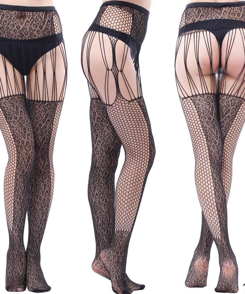 Fall & Holiday Glamour: High Waist Suspender Garter Tights & Pantyhose Collection – Fishnet, Lace & Beyond