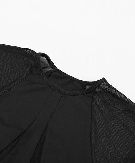 Edgy Mesh Illusion Bodysuit - Your Statement Piece for Fall & Halloween Nights