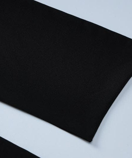 Chic Black Strapless Ruched Knot-Front Maxi Dress | Fall & Holiday Glamour