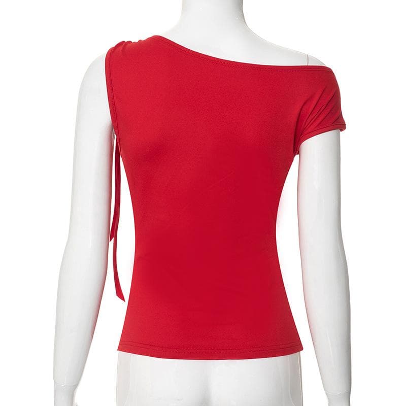 Fall Fashion Favorite: Black One-Shoulder Tie Sleeve Top - Effortless Chic for Autumn Nights & Holiday Parties