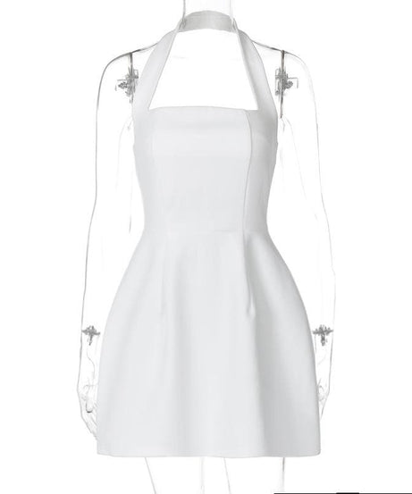 The Essential Little White Halter Mini Dress | Chic & Versatile for Fall Events & Resort Getaways