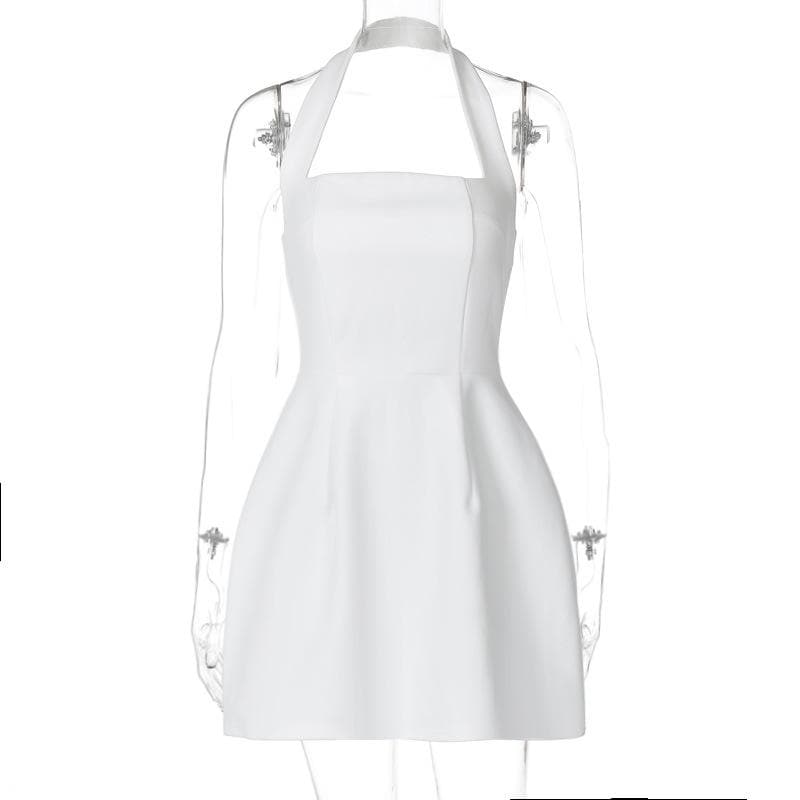 The Essential Little White Halter Mini Dress | Chic & Versatile for Fall Events & Resort Getaways