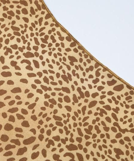 Fall Glam Alert: Leopard Print Halter Maxi Dress | Cowl Neck, High Slit & Ruched Detail