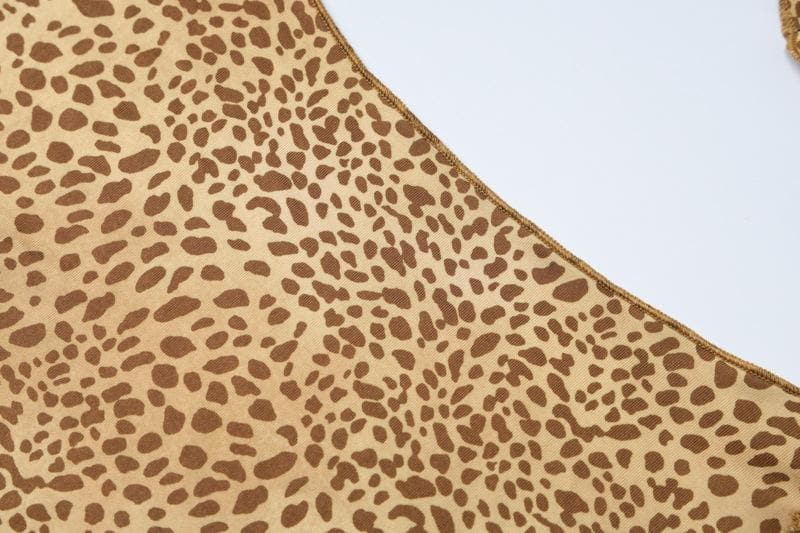 Fall Glam Alert: Leopard Print Halter Maxi Dress | Cowl Neck, High Slit & Ruched Detail