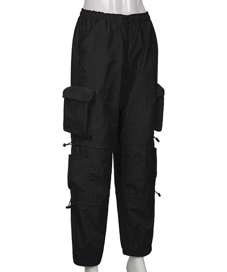 Effortless Fall Vibe: Women's Y2K Baggy Cargo Pants | Low Rise Streetwear Utility Trousers