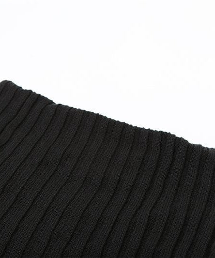 Sultry Black Crochet Off-Shoulder Mini Dress - Fall Party & Night Out Essential