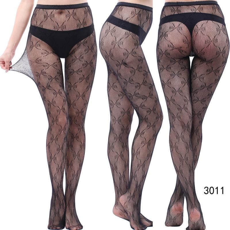 Fall & Holiday Glam: High-Waist Patterned & Fishnet Tights Collection - 12 Chic Styles