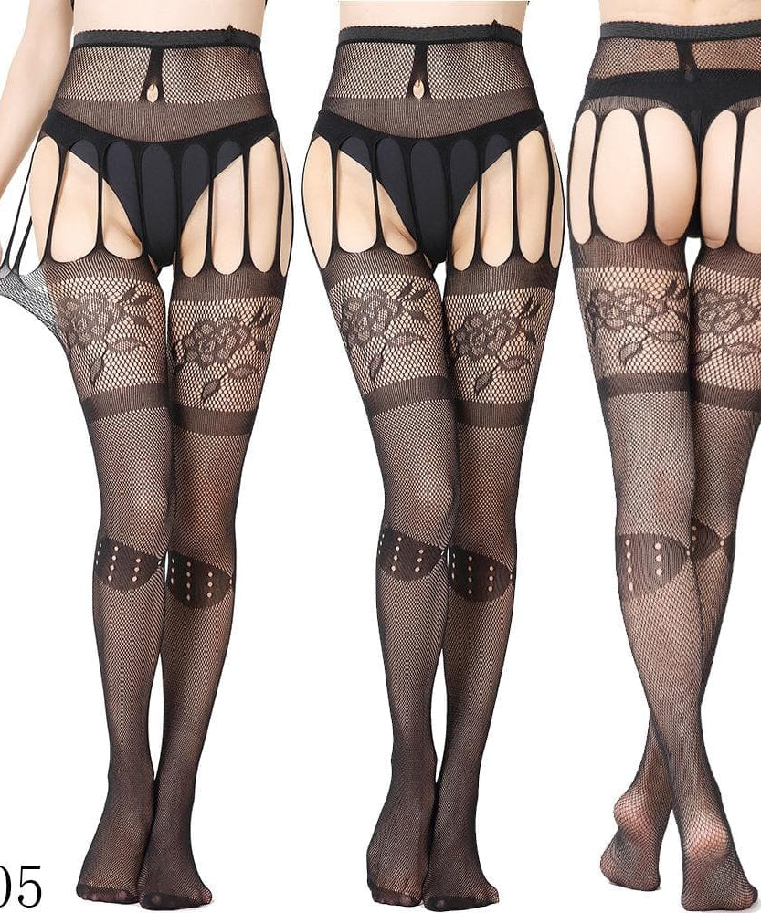 Fall & Holiday Glamour: High Waist Suspender Garter Tights & Pantyhose Collection – Fishnet, Lace & Beyond