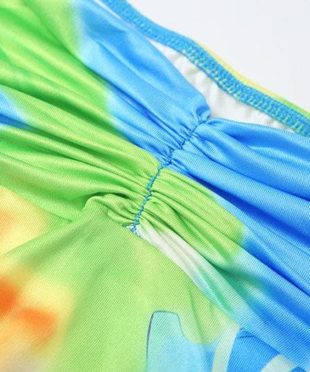 Chic Abstract Print Maxi Skirt Set – Vibrant Two-Piece Co-ord for Your Next Getaway