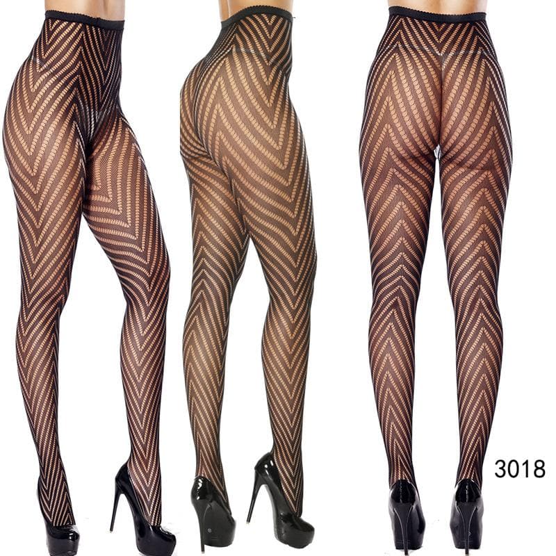 Fall & Holiday Glam: High-Waist Patterned & Fishnet Tights Collection - 12 Chic Styles