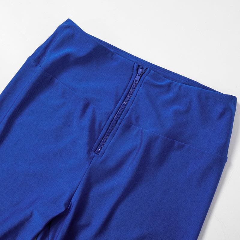 Royal Blue Long Sleeve High-Waist Legging Set - Your Go-To Fall Athleisure & Lounge Staple