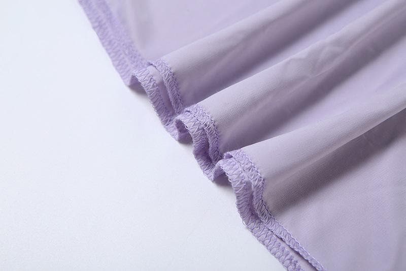 Women's Lavender Mock Neck Maxi Dress | Elegant Stitch Detail, Fall & Holiday Ready