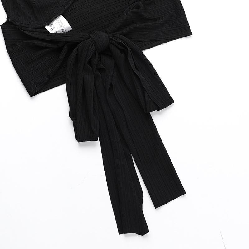 Effortless Elegance: Halter V-Neck Cut-Out Maxi Skirt Set - Your Go-To for Fall Evenings & Holiday Glam