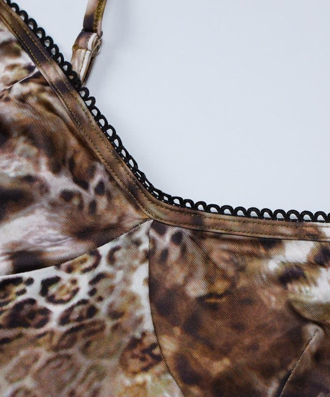 Fierce Fall Leopard Print Cami & Ruffle Mini Skirt Set | Y2K Night Out Ready