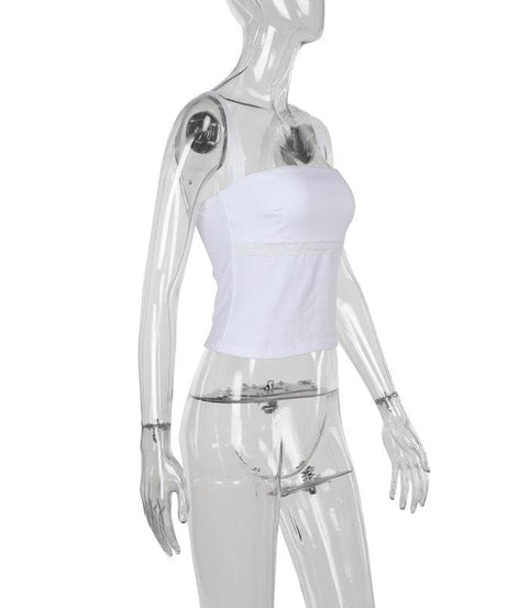 Chic Backless Lace Trim Cami Top - Your Perfect Fall Layering & Statement Piece