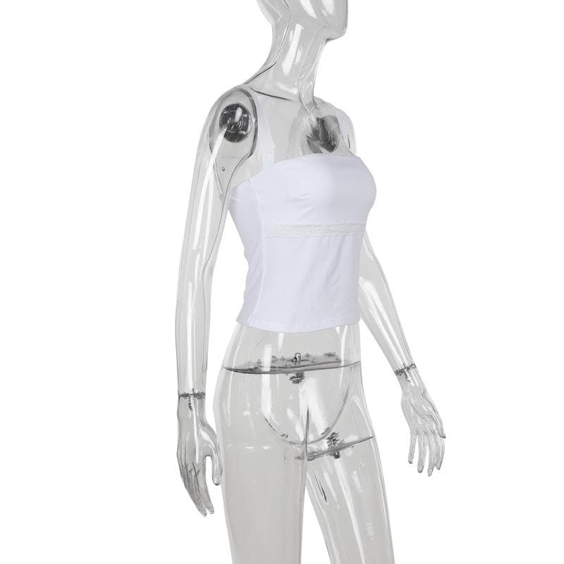 Chic Backless Lace Trim Cami Top - Your Perfect Fall Layering & Statement Piece