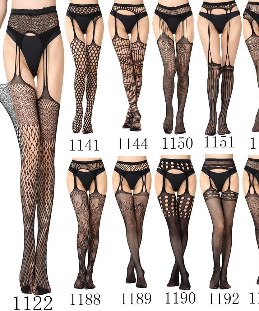 Fall & Holiday Glamour: High Waist Suspender Garter Tights & Pantyhose Collection – Fishnet, Lace & Beyond