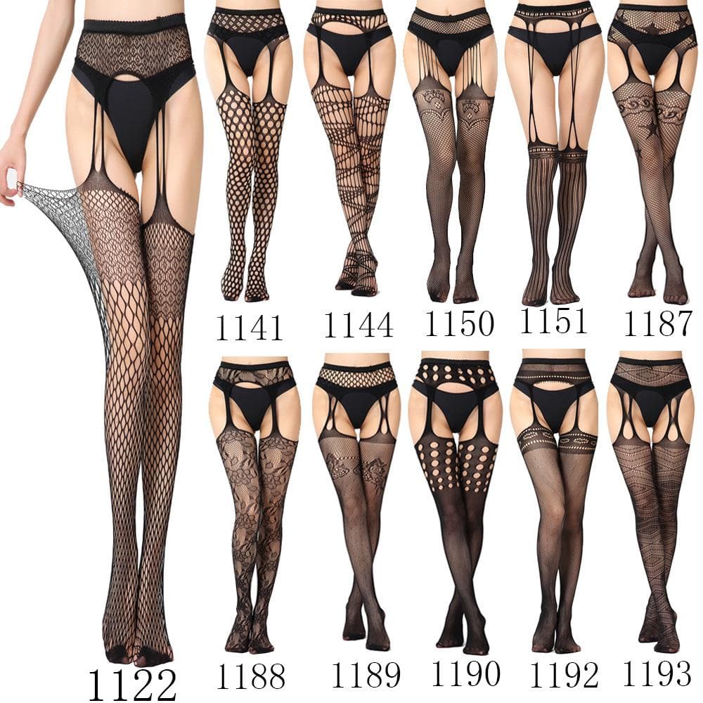 Fall & Holiday Glamour: High Waist Suspender Garter Tights & Pantyhose Collection – Fishnet, Lace & Beyond