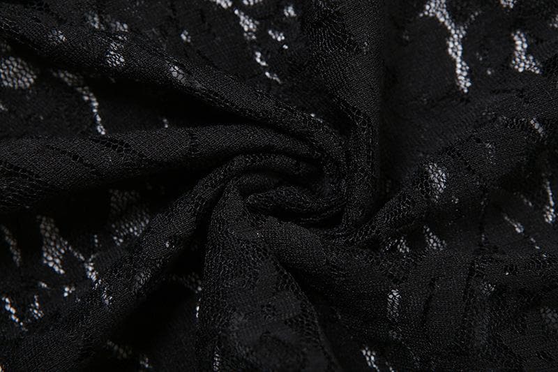 Sultry Black Lace V-Neck Romper Bodysuit – Chic & Flirty for Fall Nights