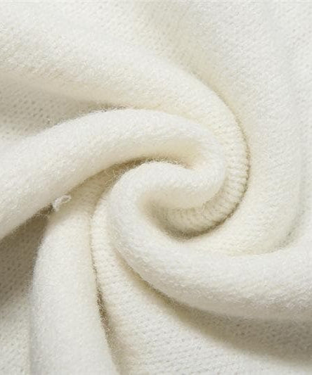 Boho Bloom Knit Halter Crop Top & Maxi Skirt Set - Cream Floral Two-Piece for Fall & Winter Getaways