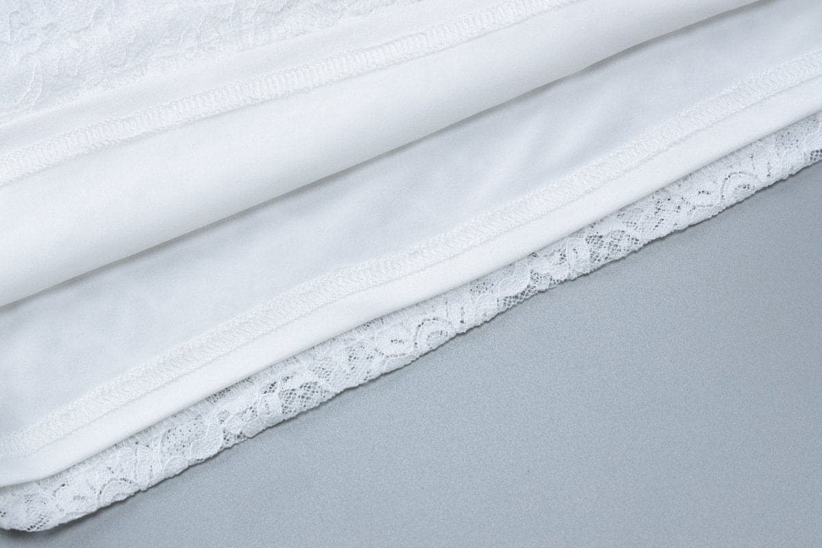 Delicate White Lace Tie-Shoulder Mini Dress - Your Essential for Fall Parties & Chic Nights Out