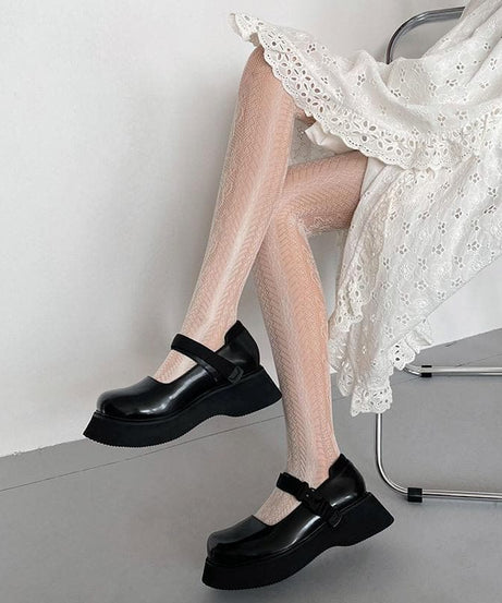 Chic Lace Pattern Fishnet Tights – Your Must-Have for Fall Fashion & Halloween