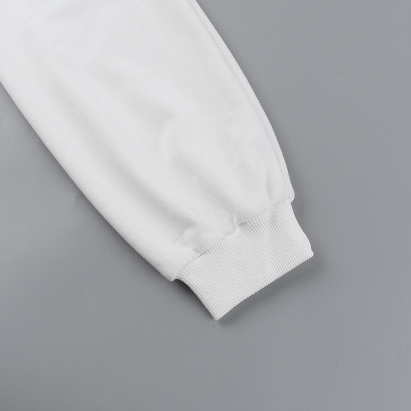 Chic White Mesh Corset Long Sleeve Crop Top | Fall 2025 Trendy Essential