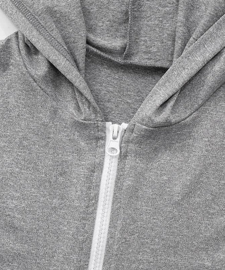 Cozy Fall Flair: Women's Cropped Zip Hoodie & Flare Legging Set - Athleisure Loungewear