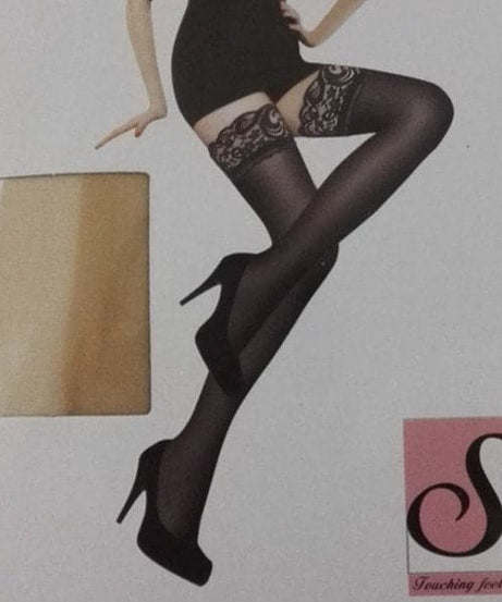 Sultry Black Lace Thigh High Stockings - Perfect for Fall & Holiday Glam