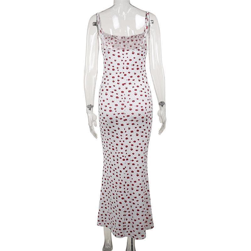 Flirty Red Petite Floral Tie-Front Cami Maxi Dress - Your Sunny Fall Getaway Essential