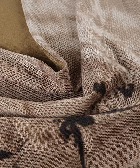 The Enchantress Asymmetrical Midi Dress | Boho Print Cowl Neck for Fall