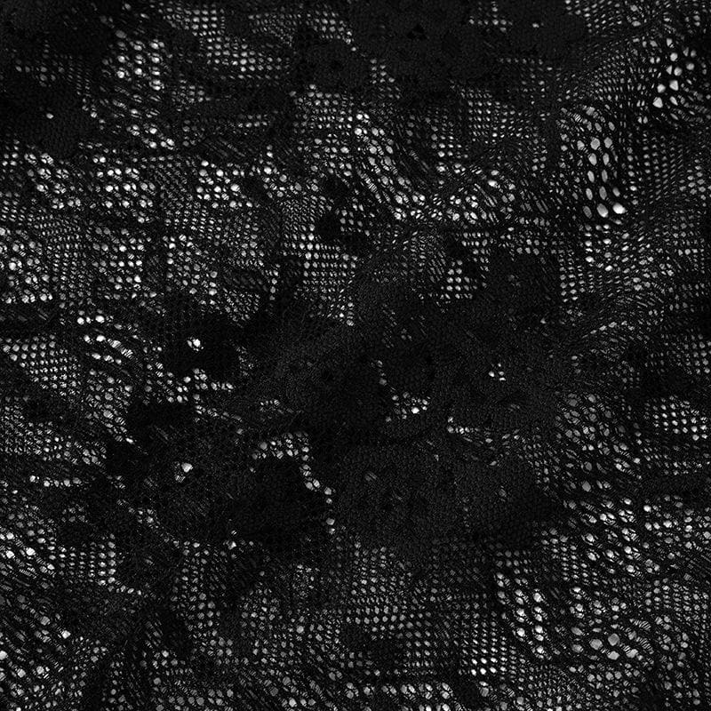 Sultry Black & White Lace Ruffle Cami Top - Fall Flirts & Holiday Glam