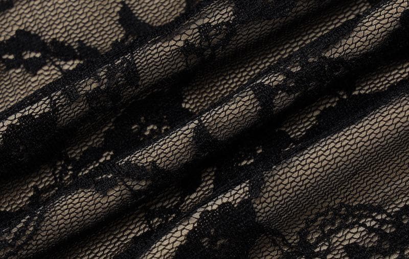 Sultry Black Lace Midi Dress | Ruffled Square Neck & Sheer Hem | Your Fall & Holiday Party Essential