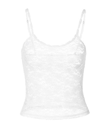 Delicate Dream: Y2K Sheer Lace Backless Cami Top – Your Go-To for Fall & Date Nights