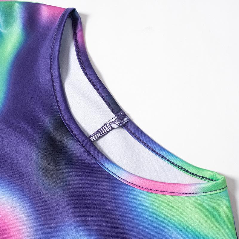 Electric Aura Mesh Long Sleeve Mini Dress - Trendy Fall Party Bodycon