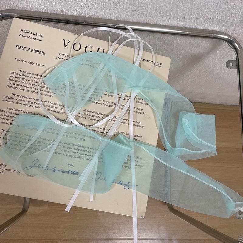 Elegant Sheer Ribbon Wrap Socks - Your Must-Have for Fall & Holiday Style