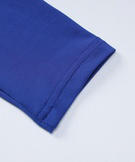 Chic Royal Blue Hooded Maxi Dress - Long Sleeve Fall & Holiday Essential